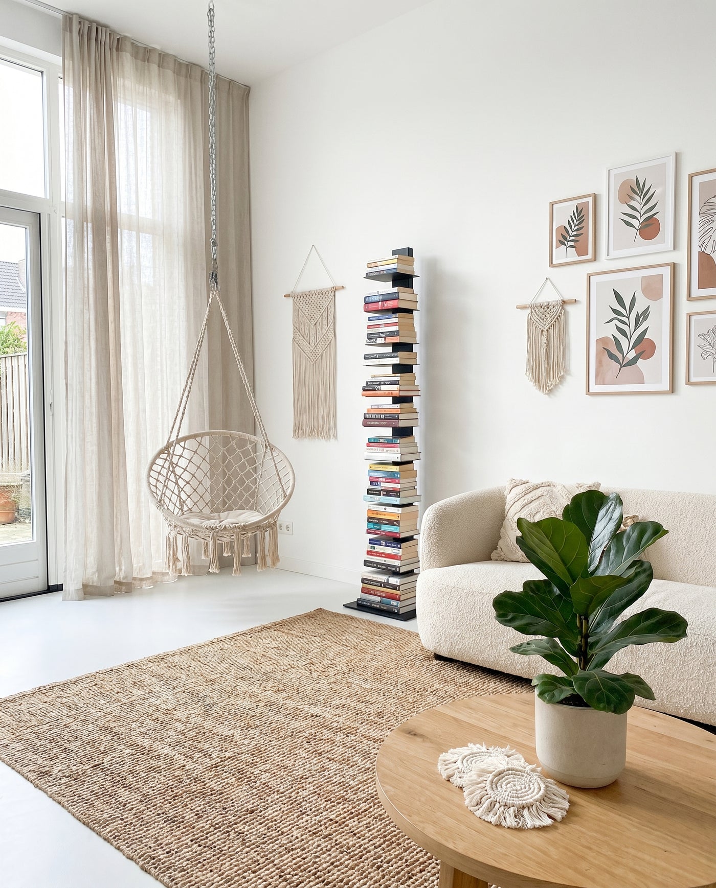 Booksbaum — Bücherturm 1, Stand groß – Ambiente Boho 1 · KI-generiert