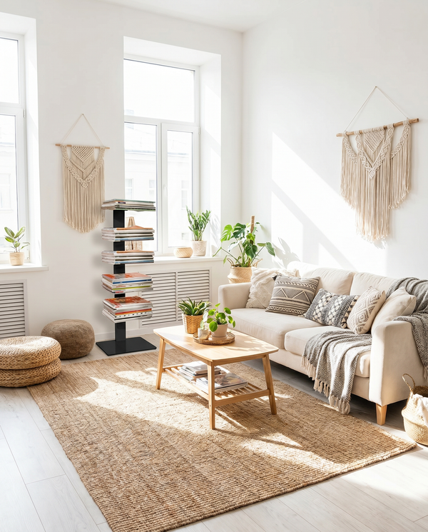 Booksbaum — Magazinhalter, Stand klein – Ambiente Boho 2 · KI-generiert