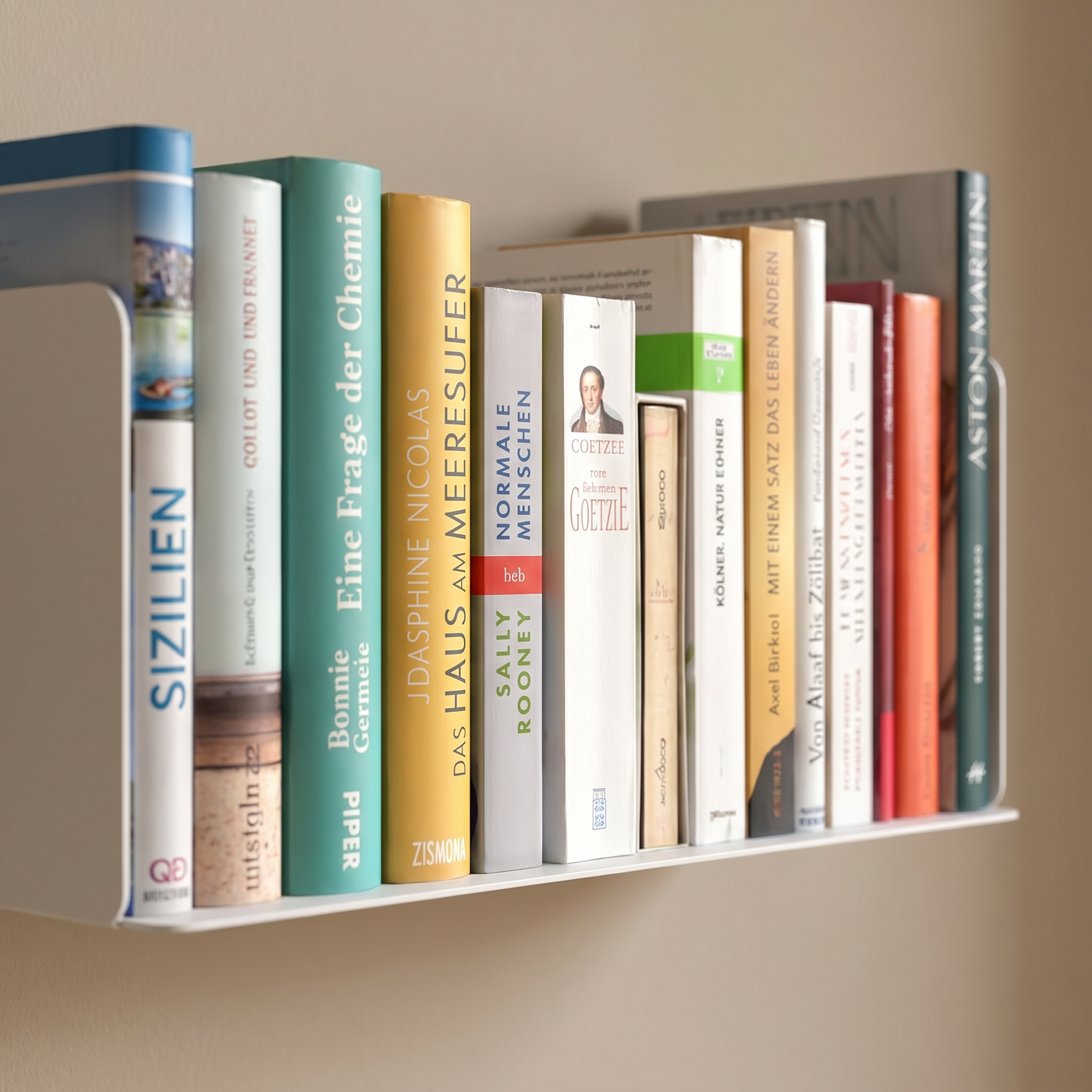 Booksbaum — Wandregal horizontal – Detail
