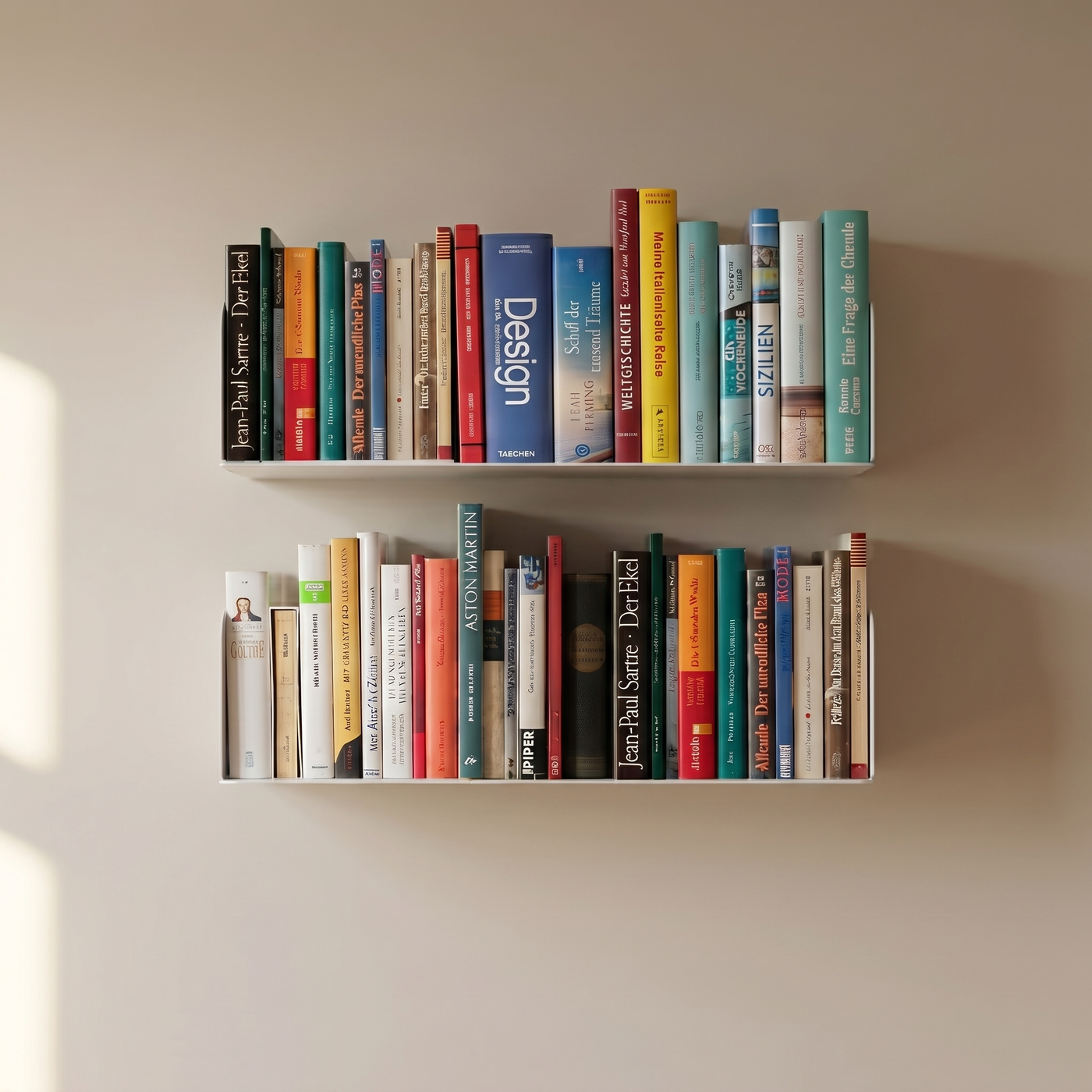 Booksbaum — Wandregal horizontal, 2er-Set – Detail
