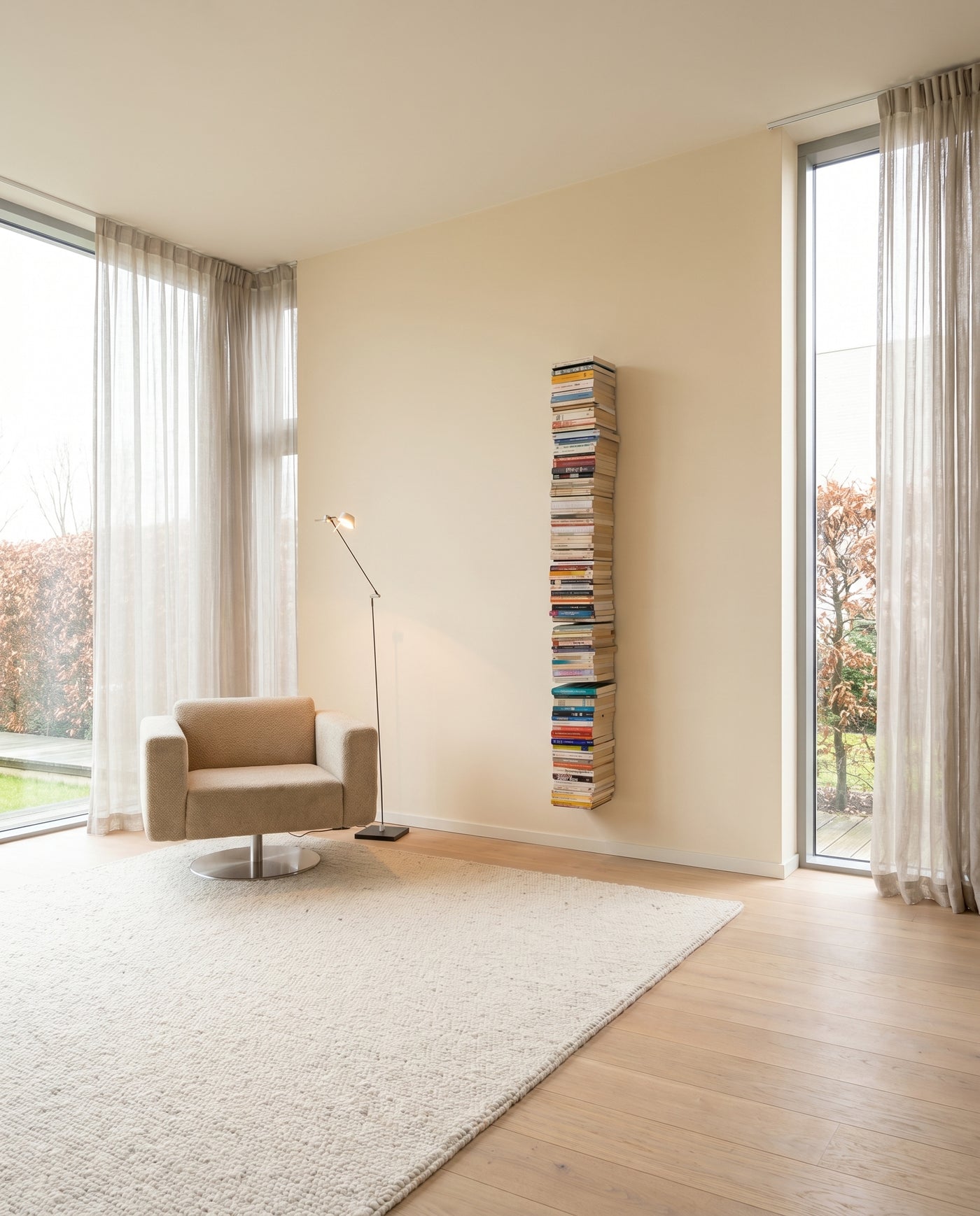 Booksbaum — Bücherturm XXL 2 – Ambiente Beige 1 · KI-generiert