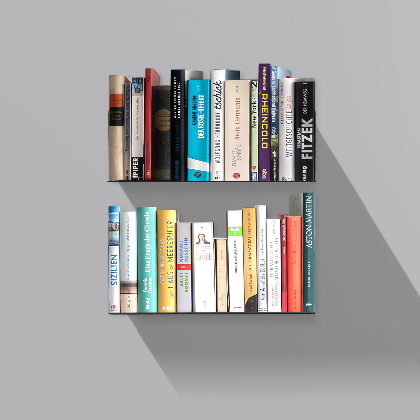 Booksbaum — Wandregal horizontal, 2er-Set