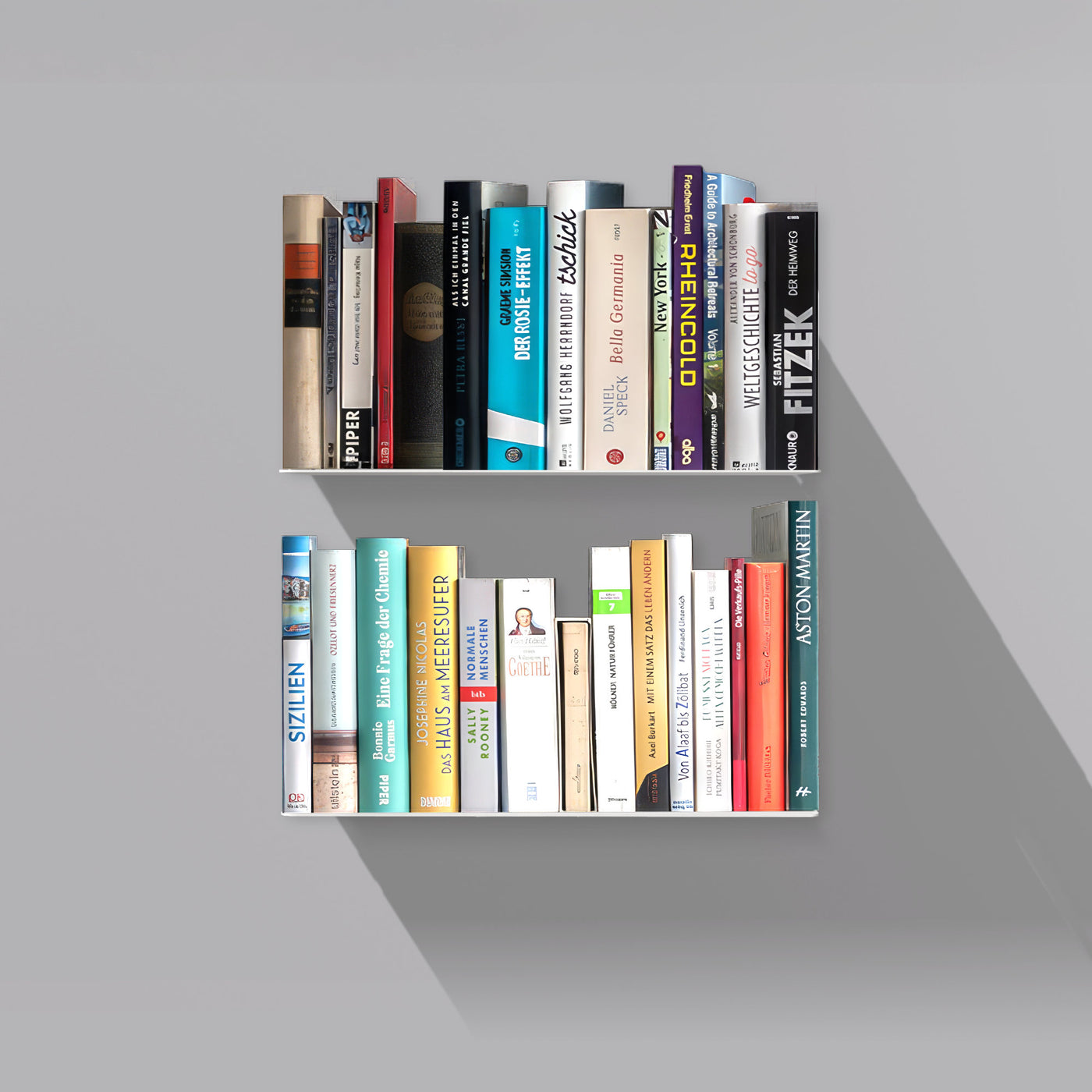 Booksbaum — Wandregal horizontal, 2er-Set
