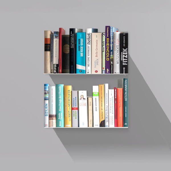 Booksbaum — Wandregal horizontal, 2er-Set