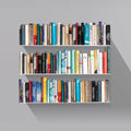 6er Set Radius Design - Booksbaum Wandregal horizontal