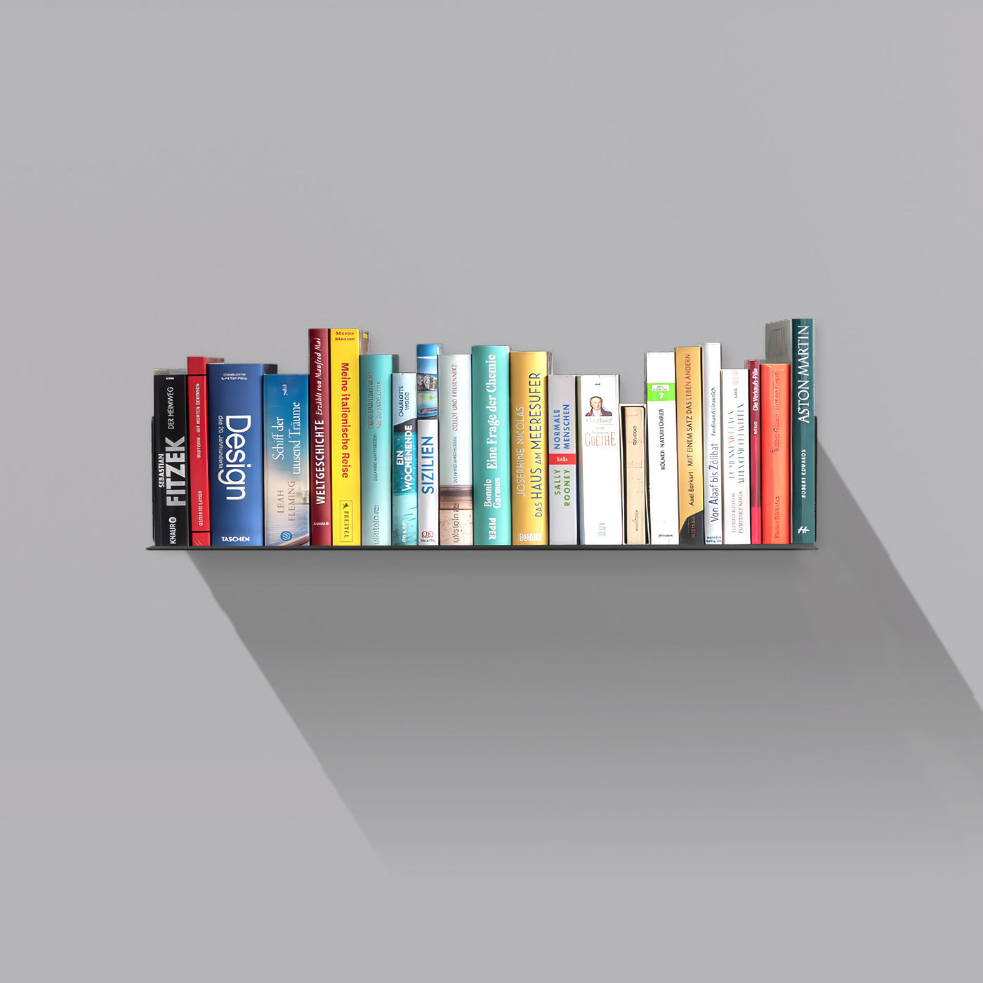 Booksbaum — Wandregal horizontal