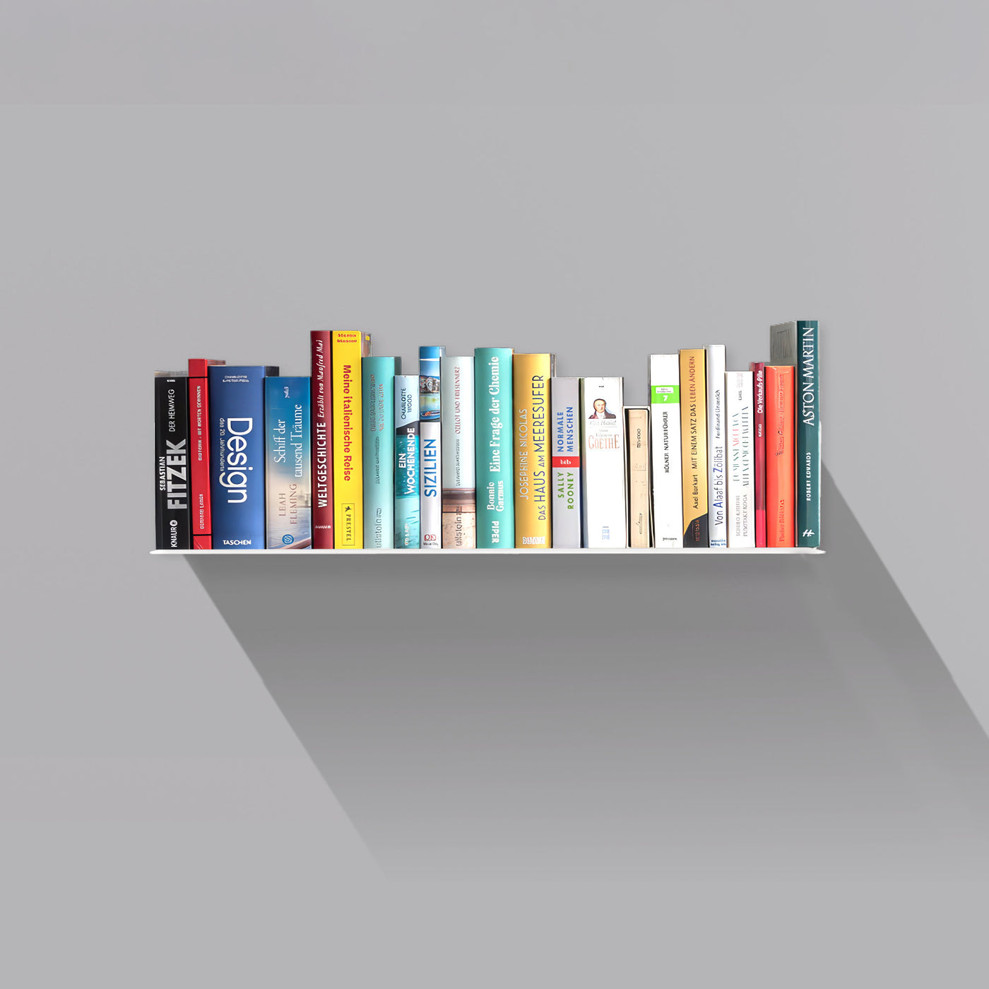 Booksbaum — Wandregal horizontal