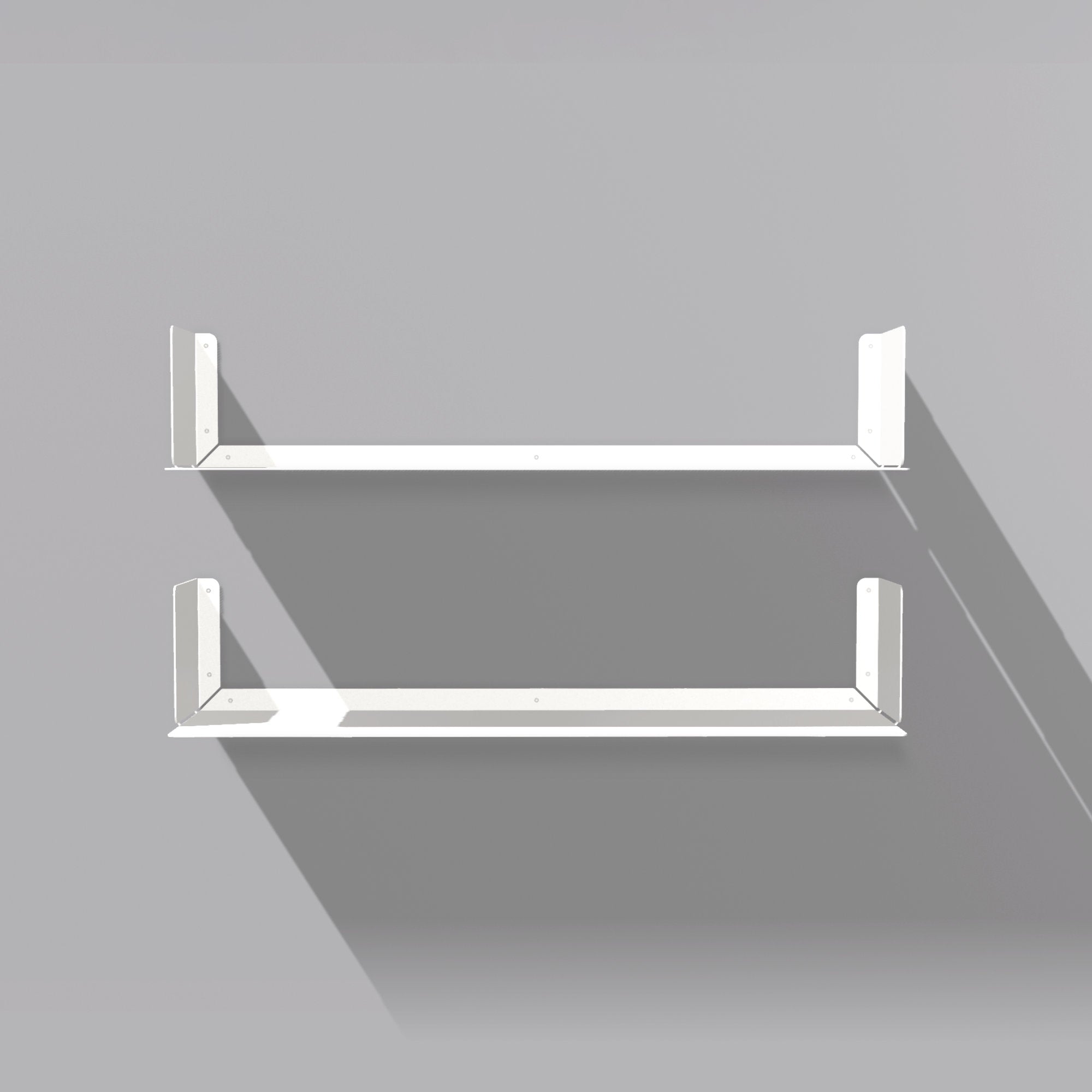 4er Set Radius Design - Booksbaum Wandregal horizontal