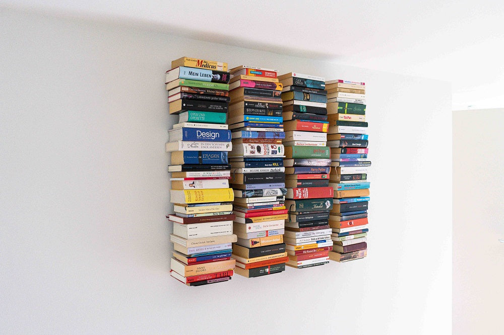 Radius Design - 4er Set Booksbaum Wandregal vertikal